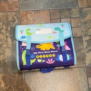 Colorful Dinosaur Themed Busy Board